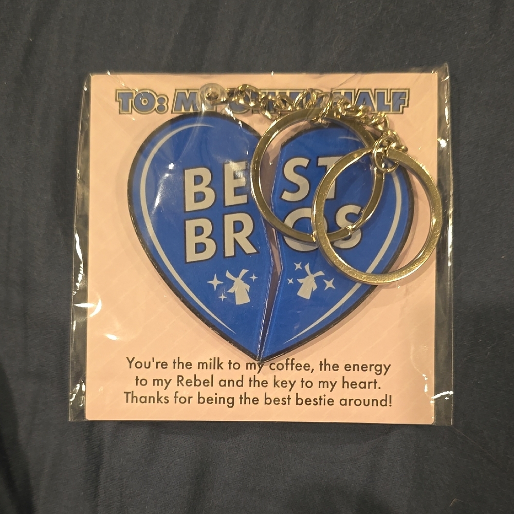 Dutch Bros Blue Best Bros Keychain Set